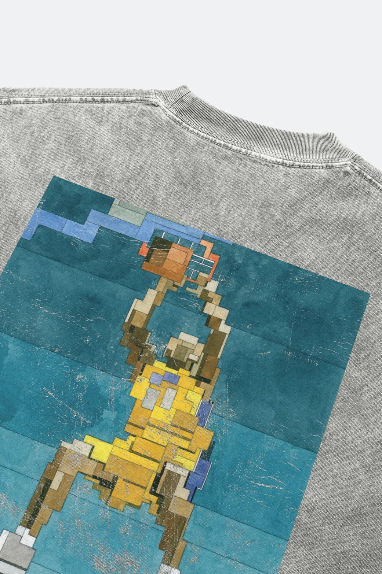 GROCERY THE BIG DIESEL WASHED TEE BY ADAM LISTER/ GREY