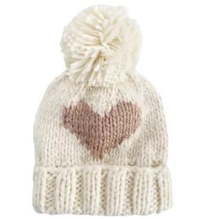 Heart Beanie - Blush