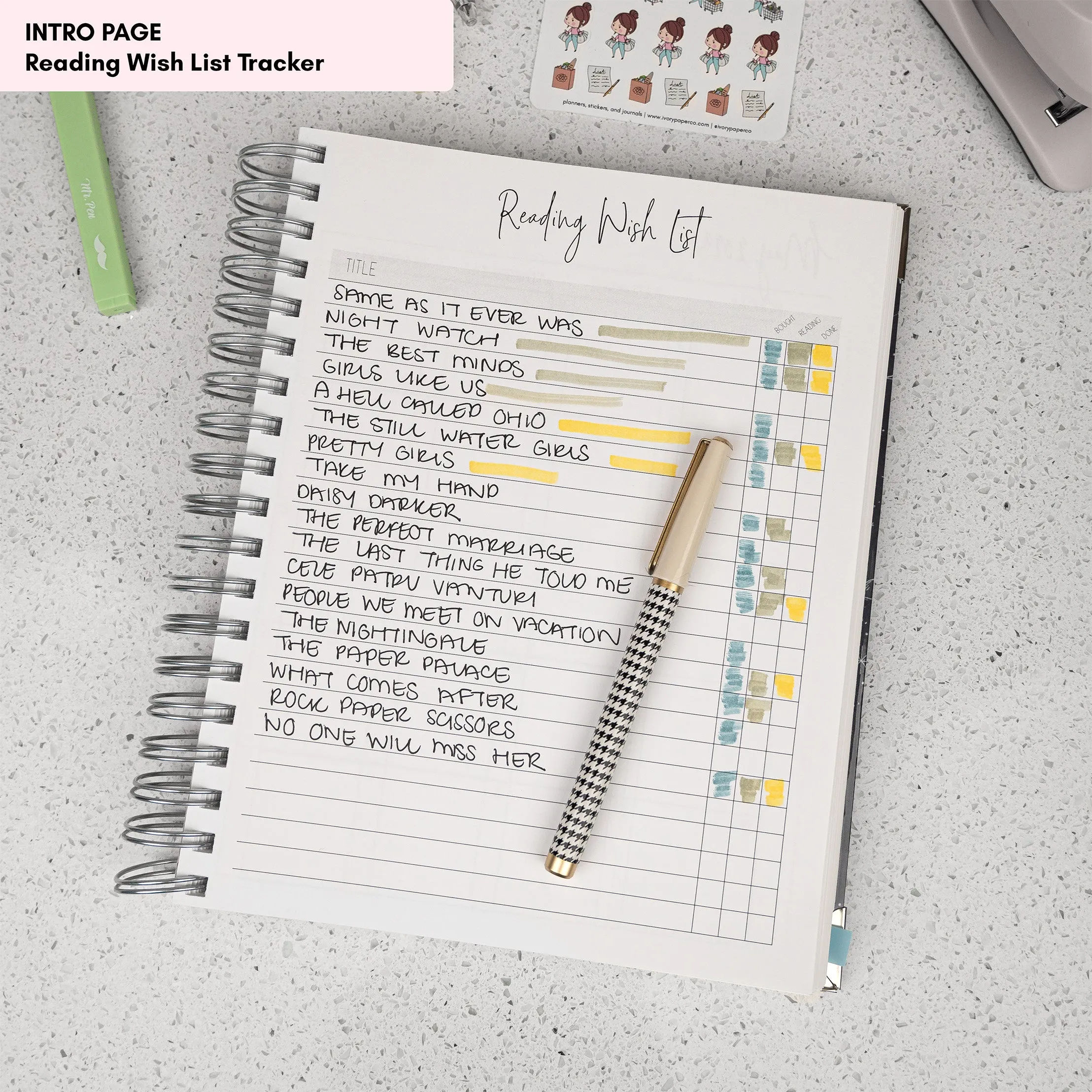 Hearts | All-In-One Planner (Daily, Weekly & Monthly)