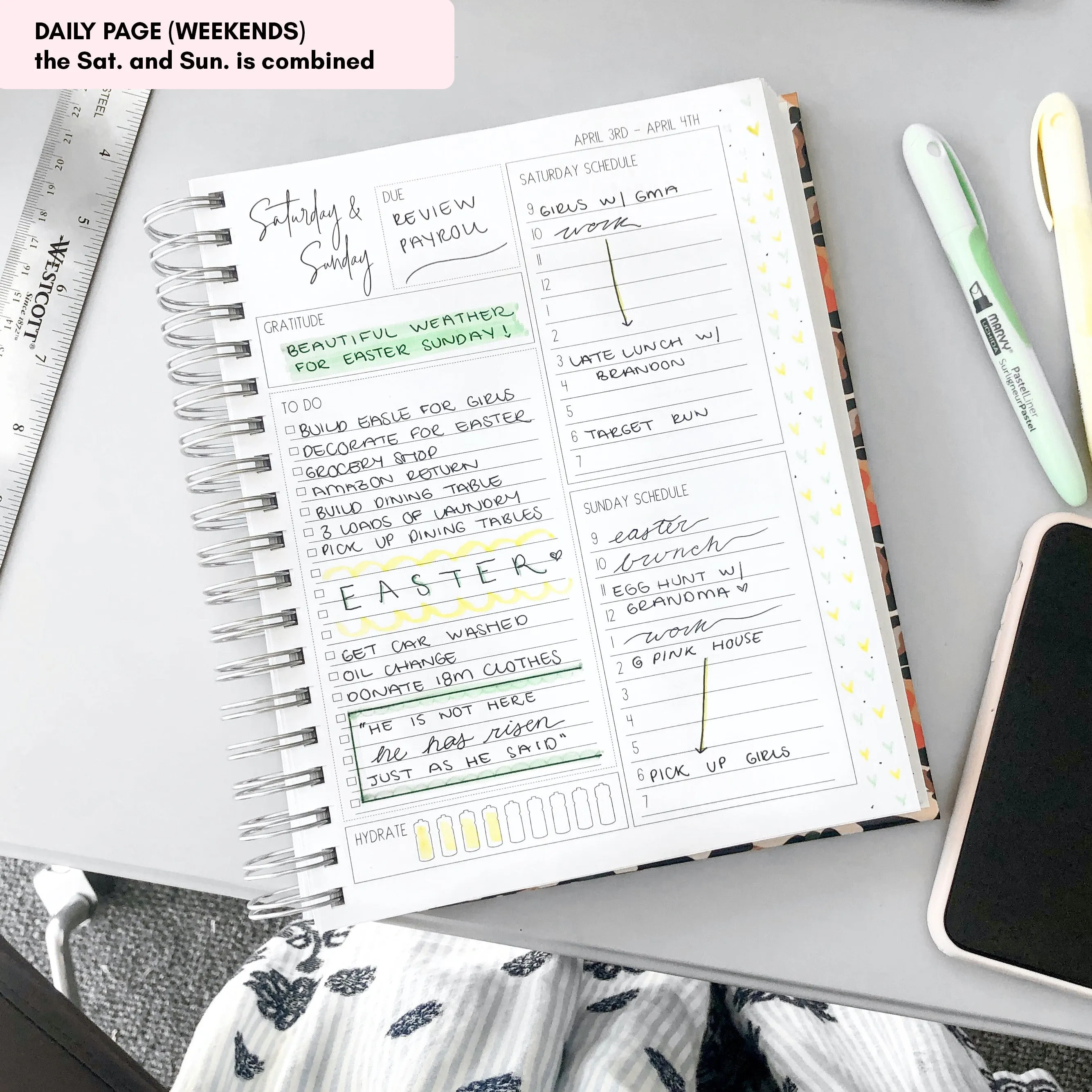 Hearts | All-In-One Planner (Daily, Weekly & Monthly)