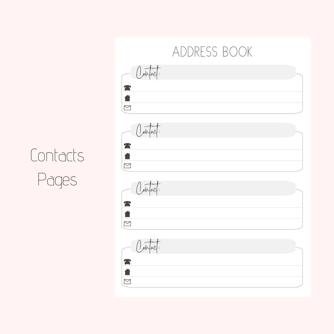 Hearts | All-In-One Planner (Daily, Weekly & Monthly)