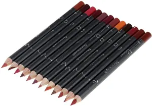 Homyl 12PCS Lip Liner Pencil Waterproof Smooth Matte and Long Lasting Colors Lipliner Pen Makeup Kit