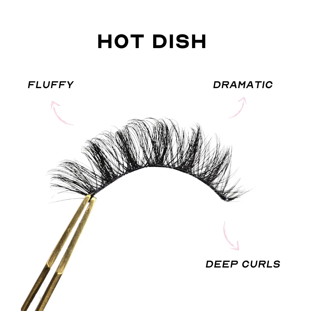 HOT DISH - Strip Lashes - Vegan False Eyelashes