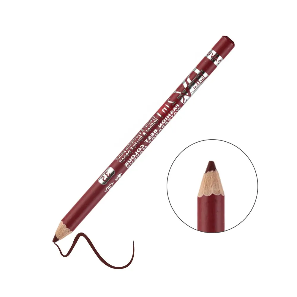 Hot Sale! Colorful Eyeliner Pencil Lip Liner Pen, Wood Professional Lady Charming, Long-Lasting, Waterproof Makeup Cosmetic Tool.