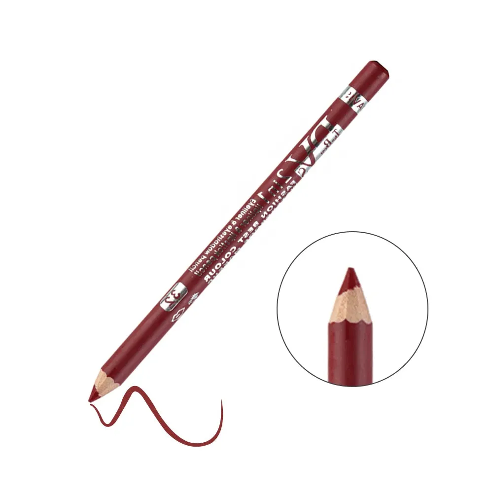 Hot Sale! Colorful Eyeliner Pencil Lip Liner Pen, Wood Professional Lady Charming, Long-Lasting, Waterproof Makeup Cosmetic Tool.