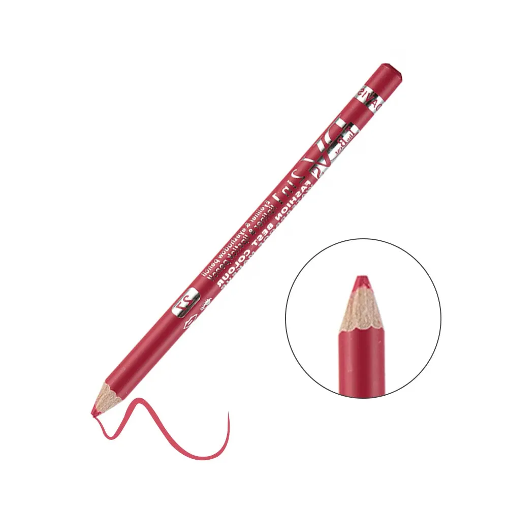 Hot Sale! Colorful Eyeliner Pencil Lip Liner Pen, Wood Professional Lady Charming, Long-Lasting, Waterproof Makeup Cosmetic Tool.