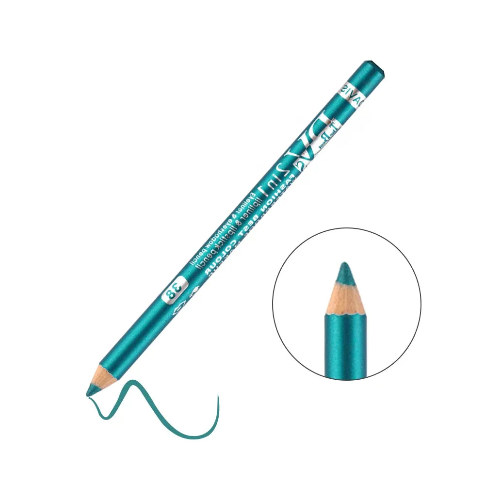 Hot Sale! Colorful Eyeliner Pencil Lip Liner Pen, Wood Professional Lady Charming, Long-Lasting, Waterproof Makeup Cosmetic Tool.