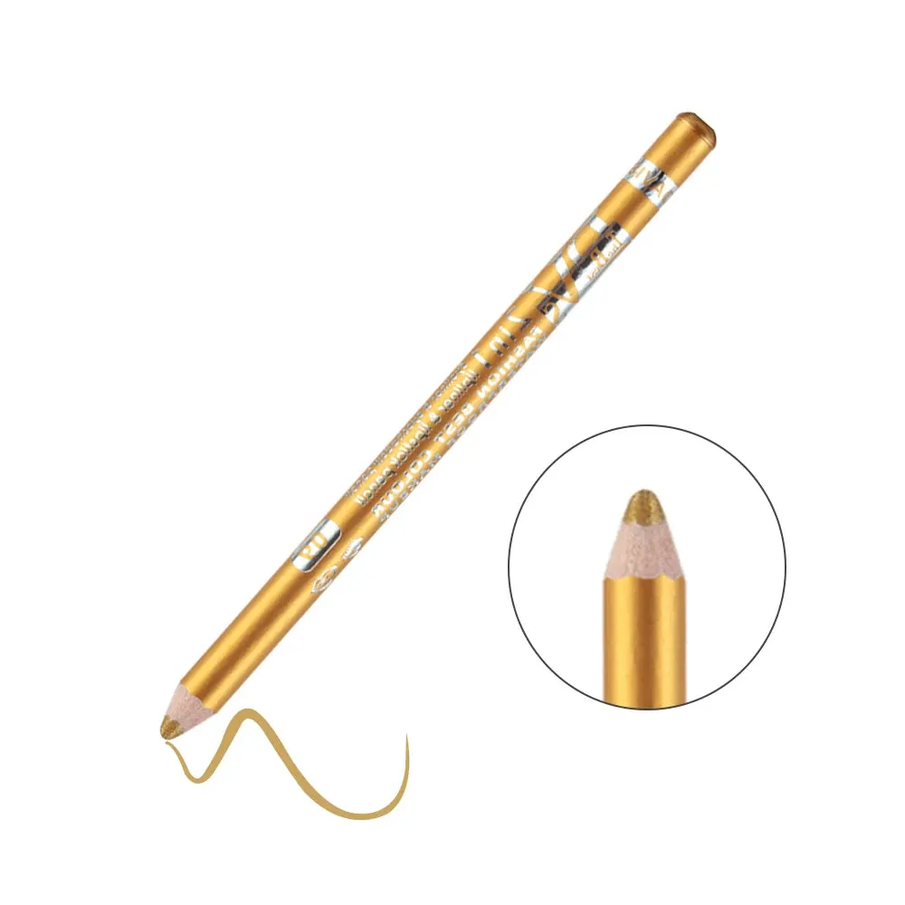 Hot Sale! Colorful Eyeliner Pencil Lip Liner Pen, Wood Professional Lady Charming, Long-Lasting, Waterproof Makeup Cosmetic Tool.