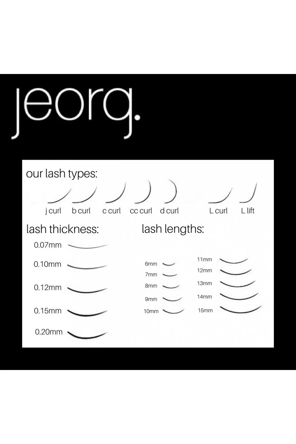 Jeorg. Premade Lash  5D D Curl 0.06