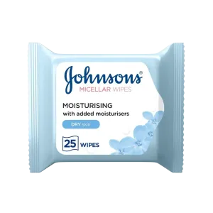 Johnsons Daily Essentials Face Wipes Dry Skin, 25's