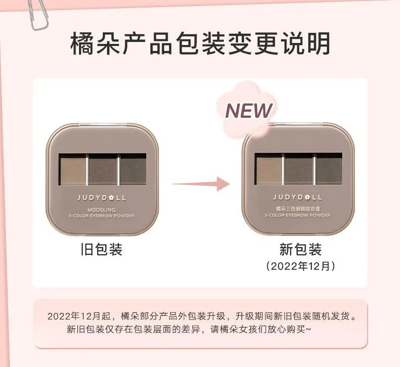 Judydoll Modeling 3-color Eyebrow Powder JD078