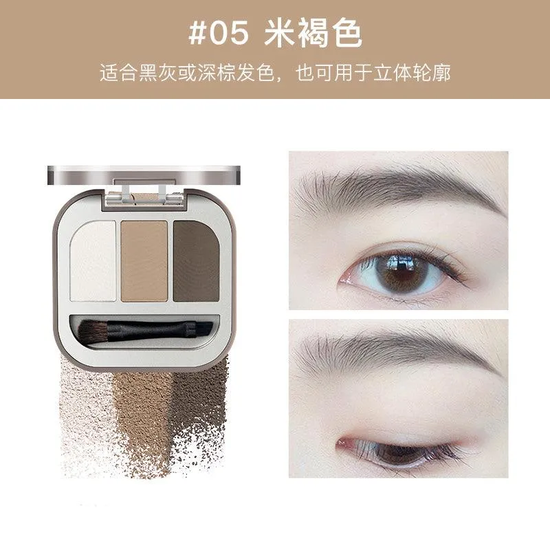 Judydoll Modeling 3-color Eyebrow Powder JD078