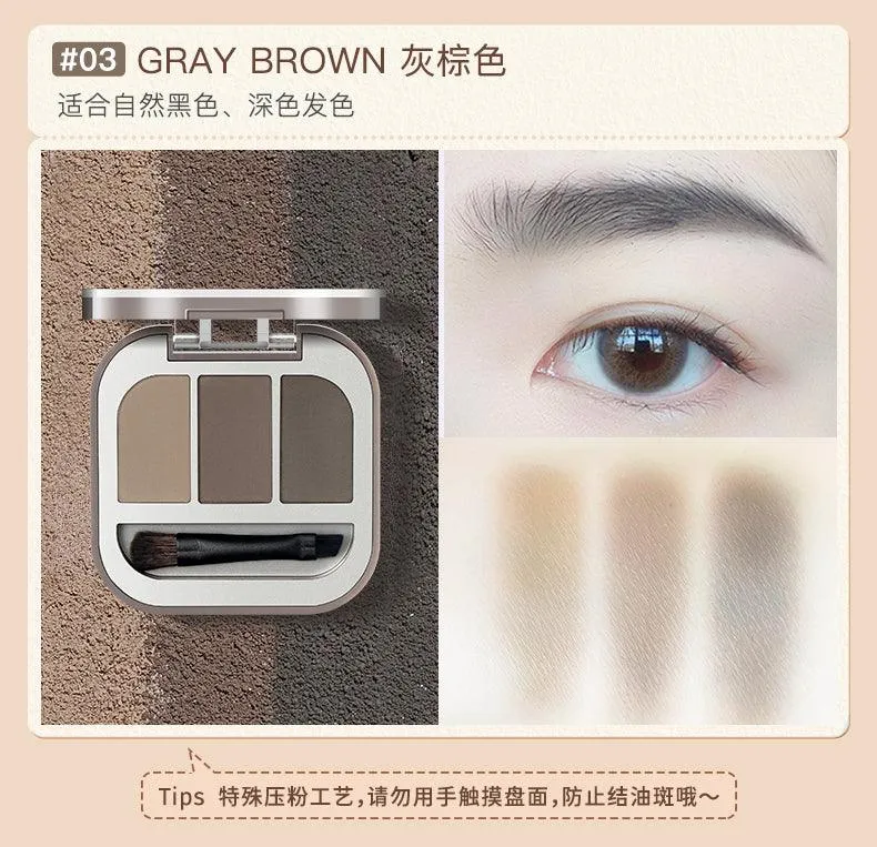 Judydoll Modeling 3-color Eyebrow Powder JD078