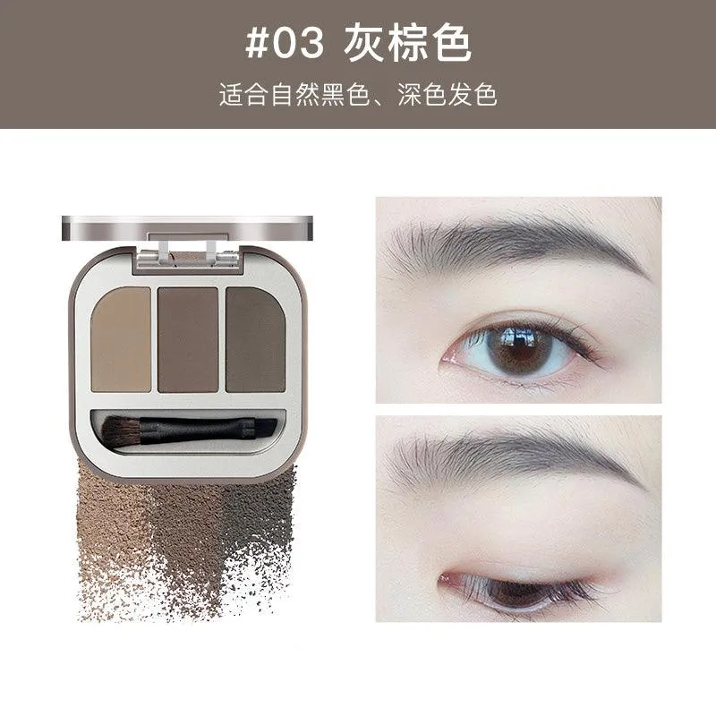 Judydoll Modeling 3-color Eyebrow Powder JD078