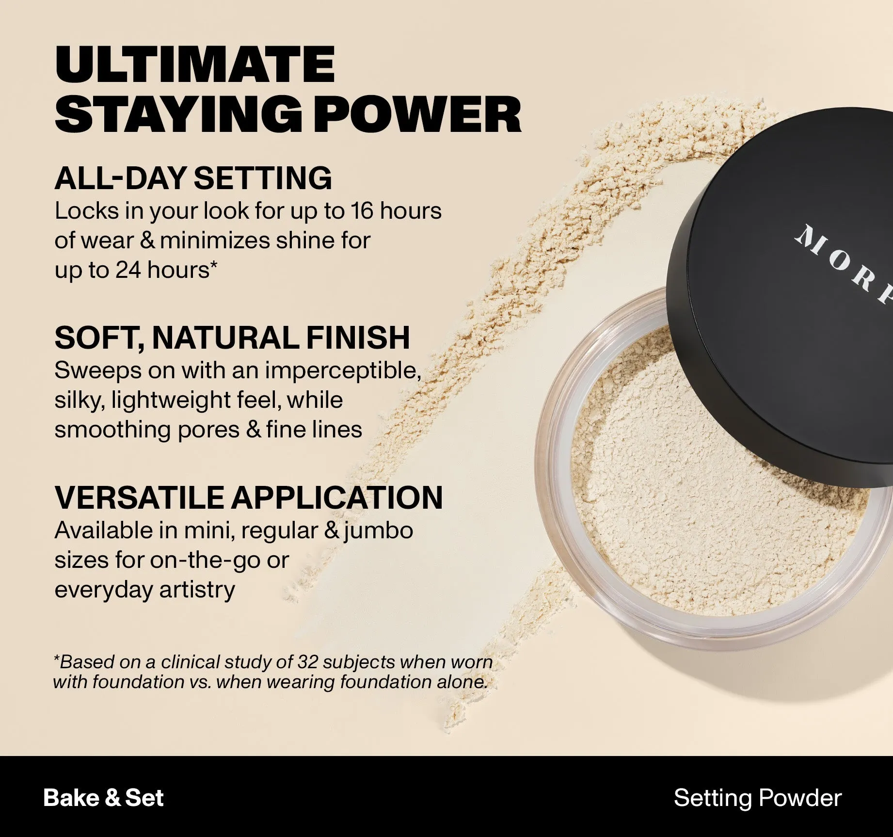 Jumbo Bake & Set Soft Focus Setting Powder - Translucent