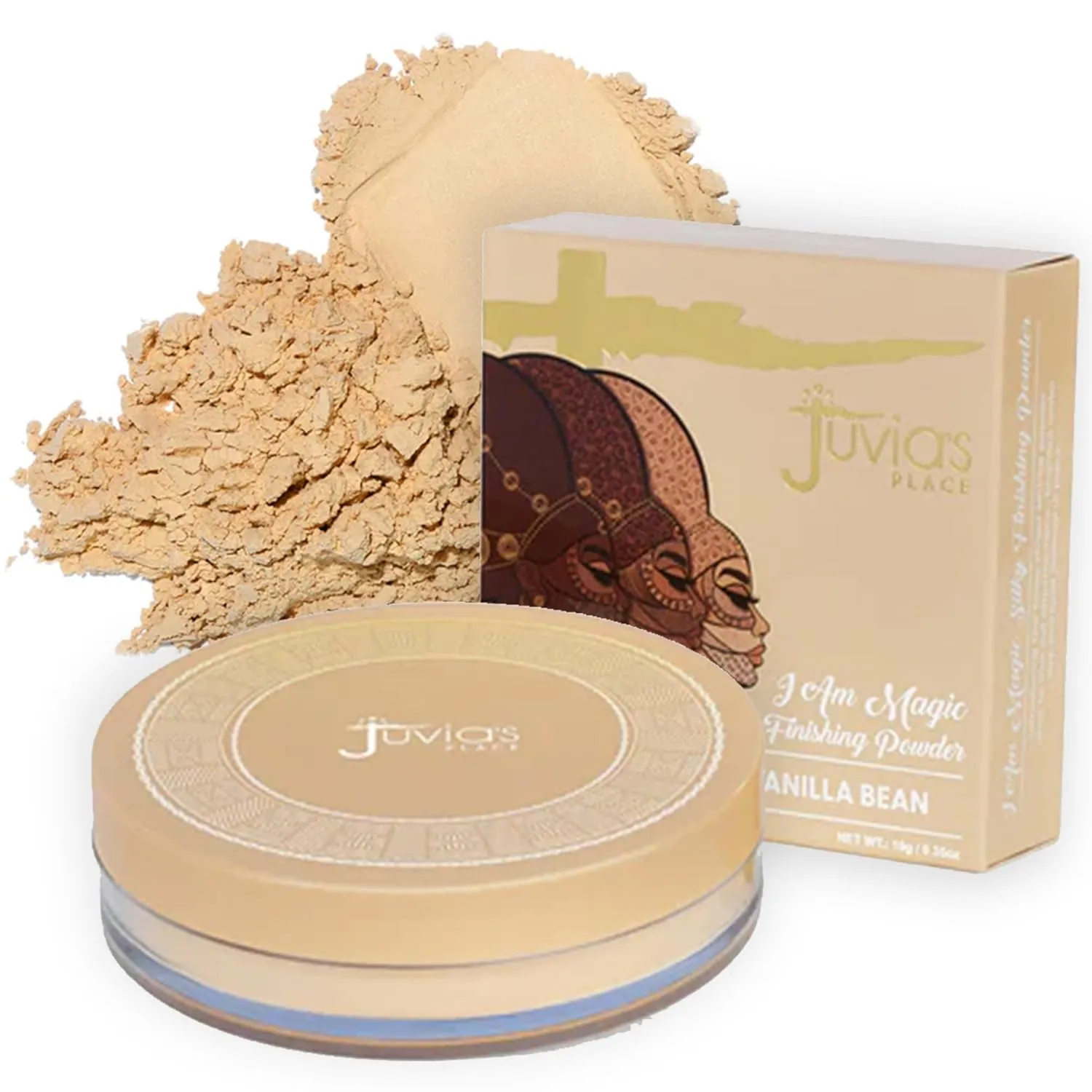 Juvia's Place I Am Magic Silky Finishing Powder - Vanilla Bean  Lightweight Loose Face Powder for Women, Makeup for Under Eye & Face - Talc & Paraben Free - Flawless Matte Finish for Everyday Use