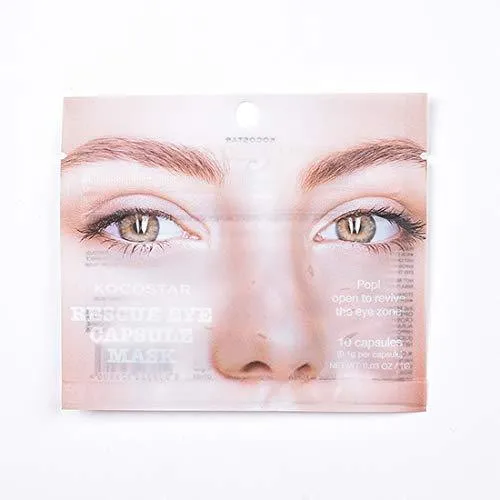 Kocostar Bundle ( Pink Lip Mask, Slice Mask Rose Flower, Luster Hair Capsule Mask - 7 Capsules, Rescue Eye Capsule Mask )