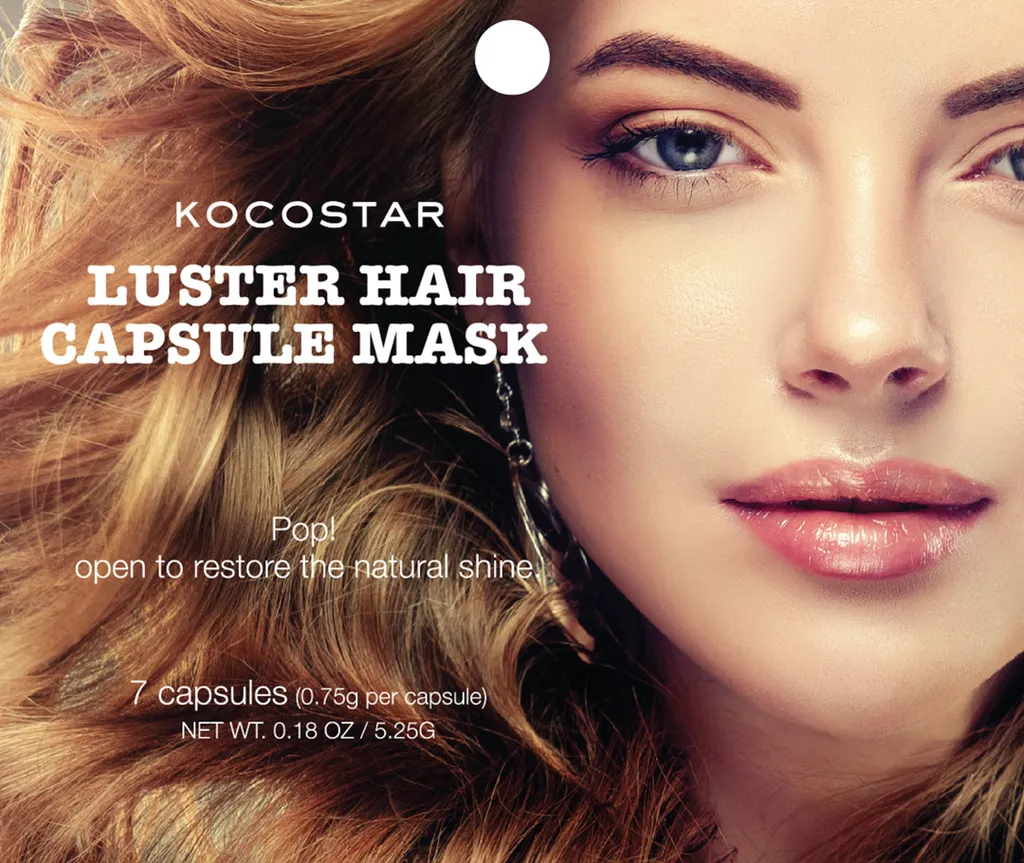 Kocostar Bundle ( Pink Lip Mask, Slice Mask Rose Flower, Luster Hair Capsule Mask - 7 Capsules, Rescue Eye Capsule Mask )
