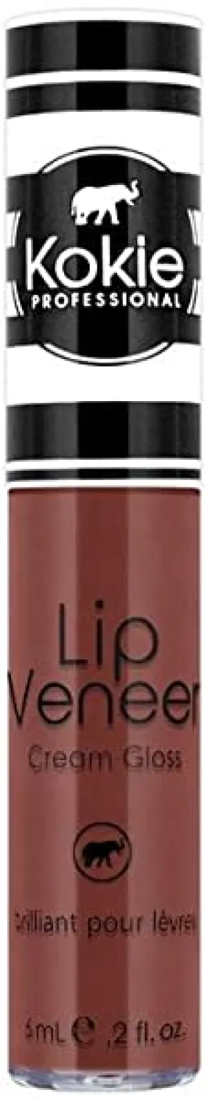 Kokie Cosmetics Lip Veneer Cream Lip Gloss, Mocha Madness, 0.2 Fluid Ounce