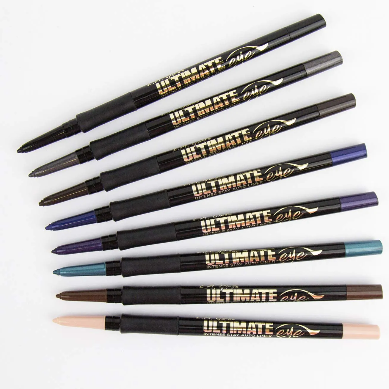L.A. GIRL Ultimate Auto Eyeliner Acrylic Display Set, 96 Pieces
