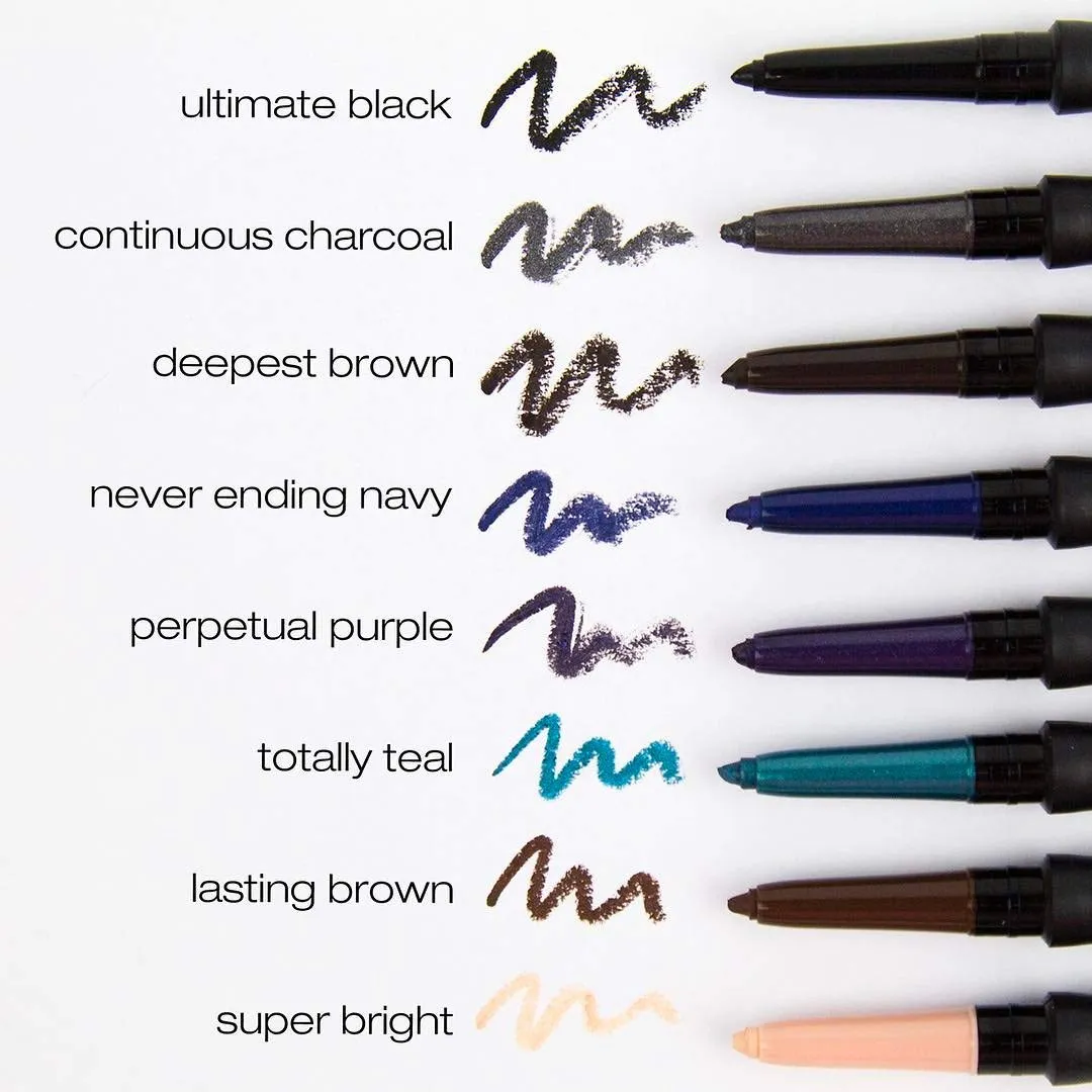 L.A. GIRL Ultimate Auto Eyeliner Acrylic Display Set, 96 Pieces
