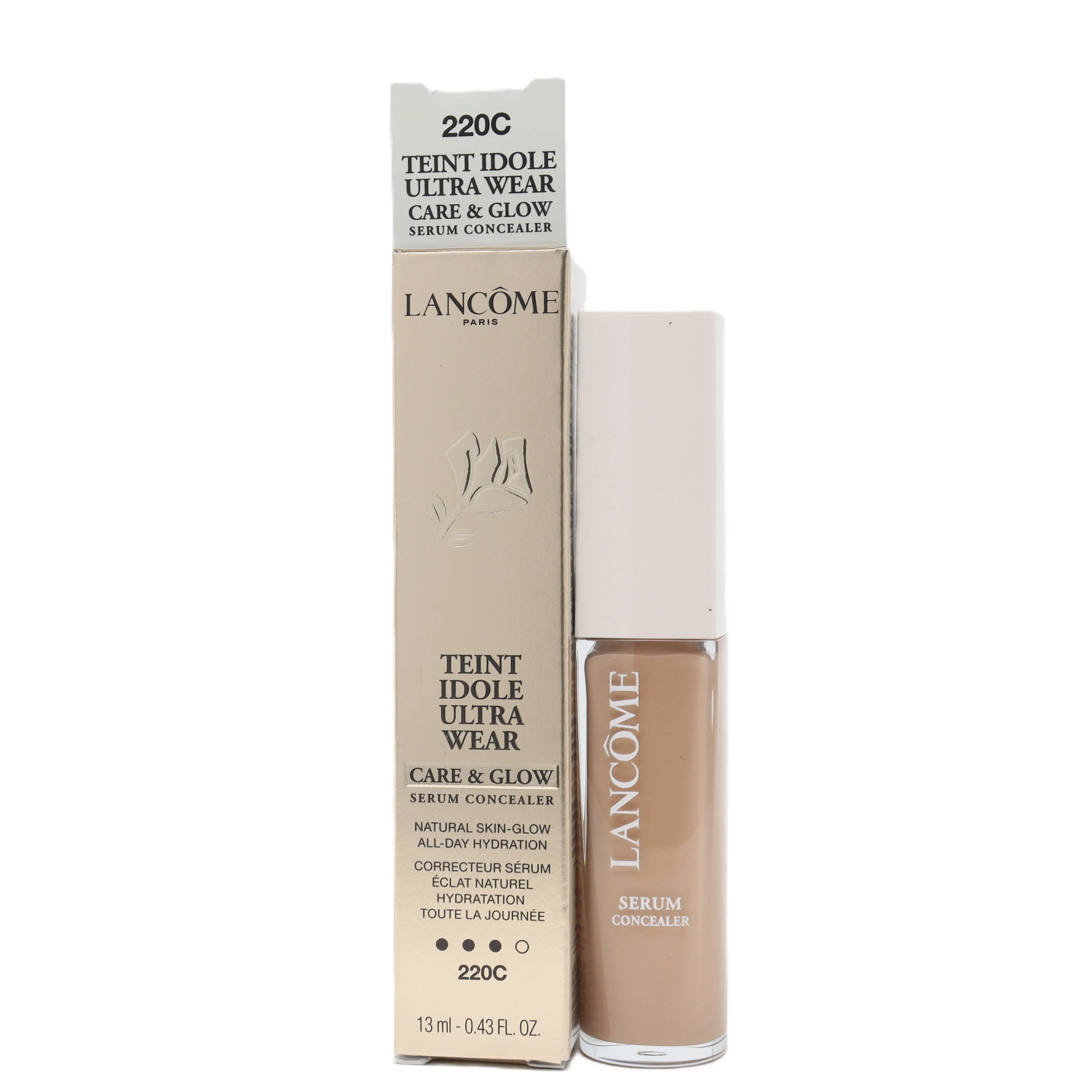 Lancome Teint Idole Ultra Wear Care And Glow Serum Concealer 0.43oz  New
