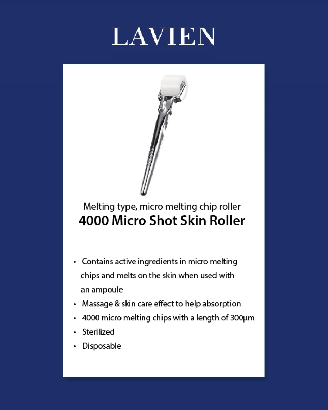 Lavien Medinic Line 4000 Micro Shot Skin Roller