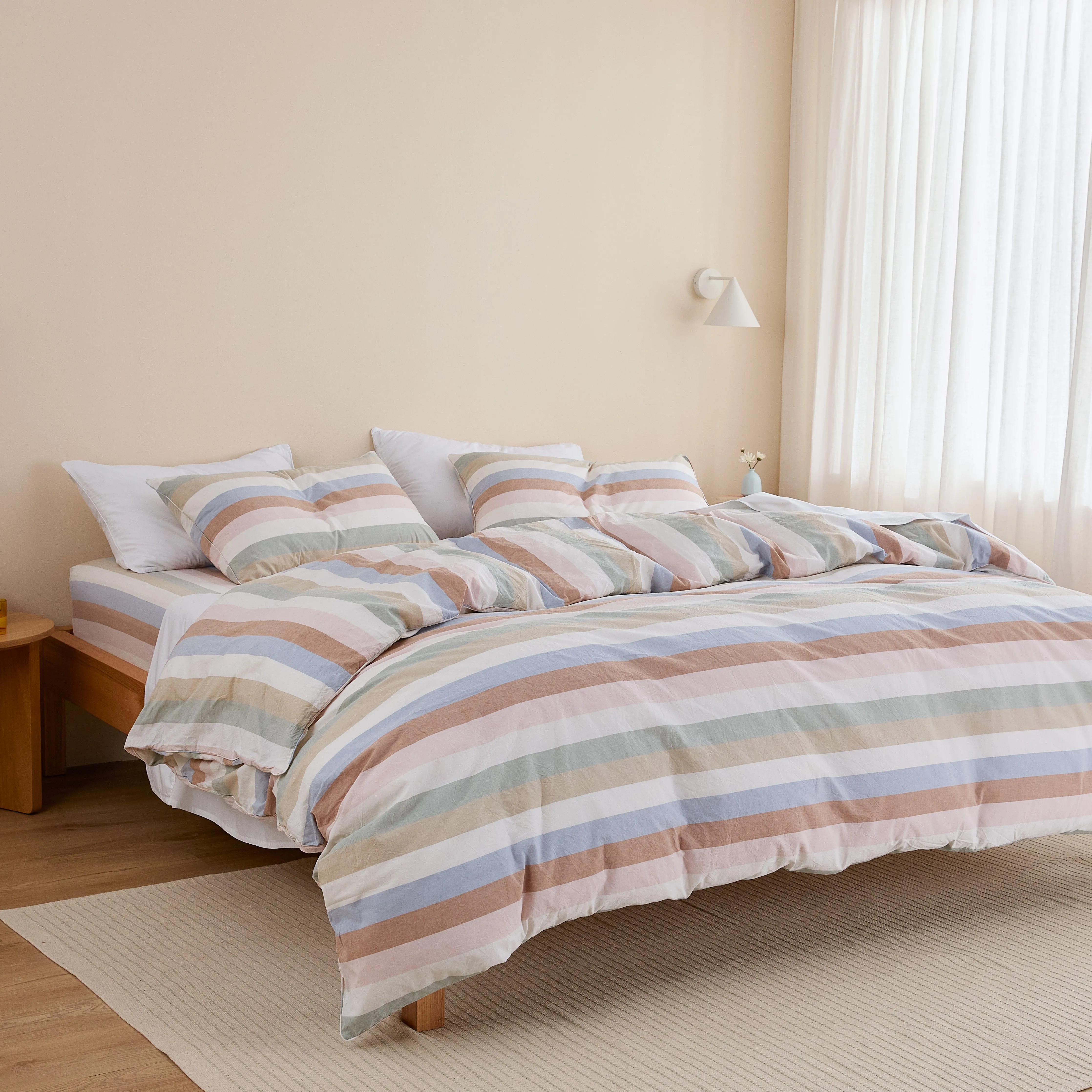 Leo Washed Cotton - Sunny Stripe