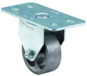 Light-Medium Duty Casters, 210 lb, 3 in, Hard Rubber, Rigid