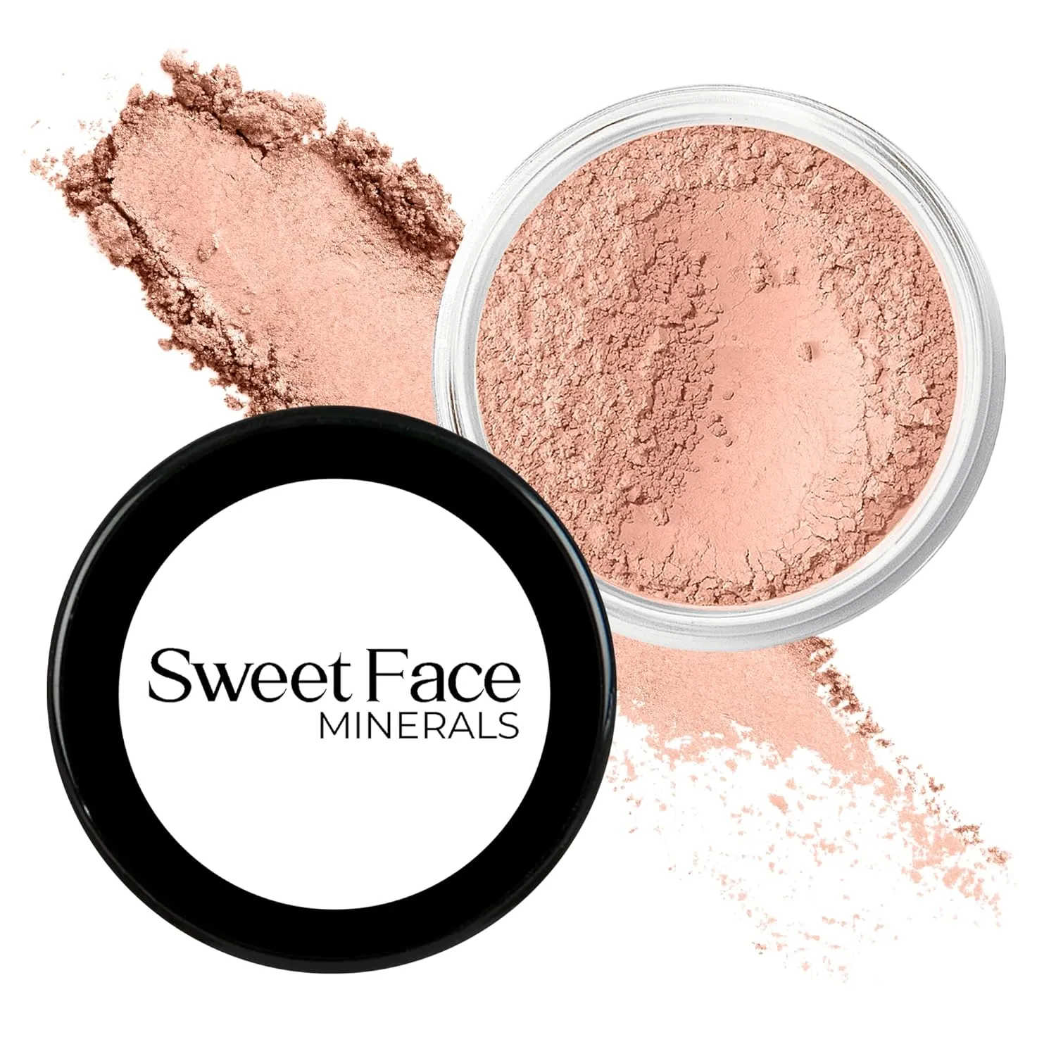 Light Shade Foundation (30g Full Size Sifter Jar) Matte Mineral Makeup Loose Powder Foundation  Full Coverage, Natural Finish, Noncomedogenic, SPF 30