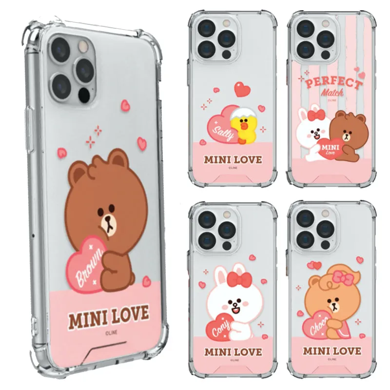 Line Friends Clear Air Cushion Reinforced Case Cover