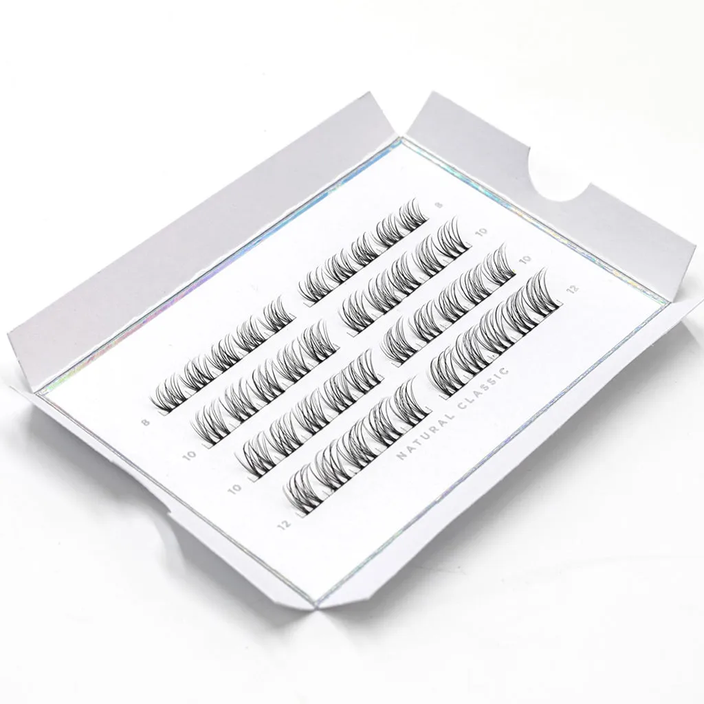 Lola's Lashes Sunday Salon Mixed Length DIY Clusters - Natural Classic