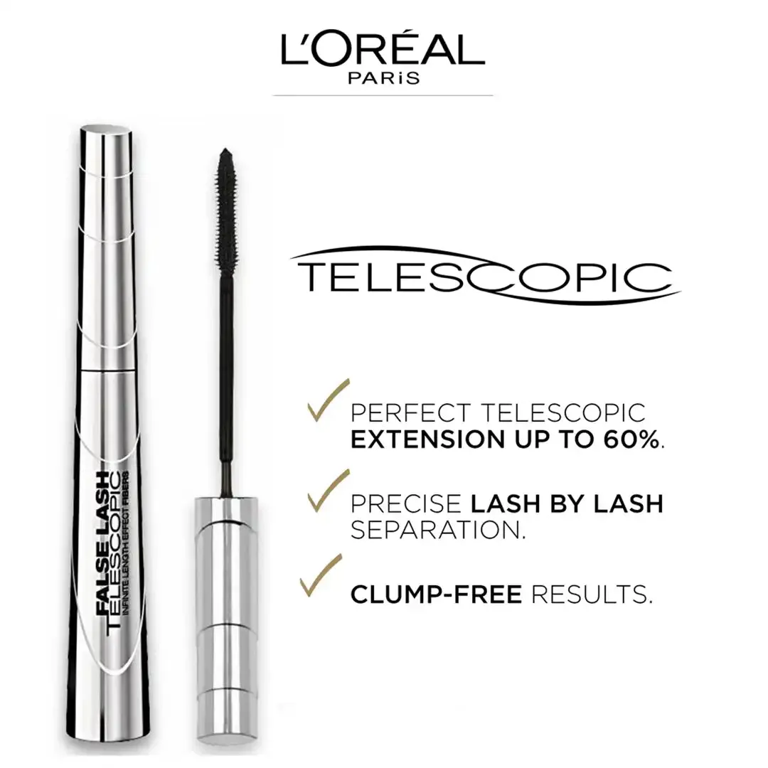 L'Oréal False Lash Telescopic Mascara, Magnetic Black