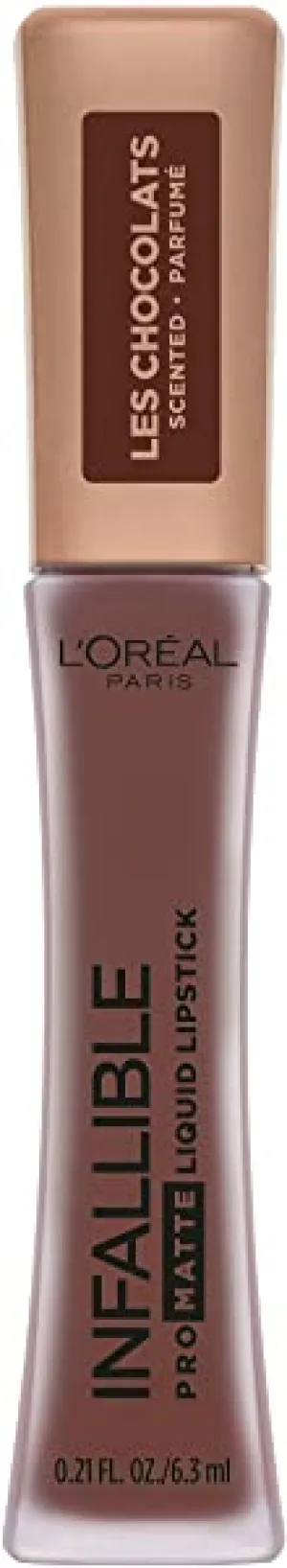 L'Oreal Paris Cosmetics Infallible Pro Matte Les Chocolats Scented Liquid Lipstick, 70 percent Yum, 0.21 Fluid Ounce