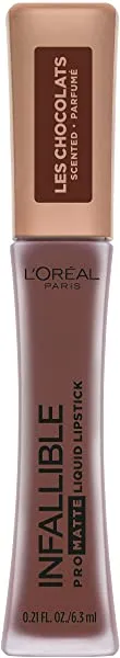 L'Oreal Paris Cosmetics Infallible Pro Matte Les Chocolats Scented Liquid Lipstick, 70 percent Yum, 0.21 Fluid Ounce