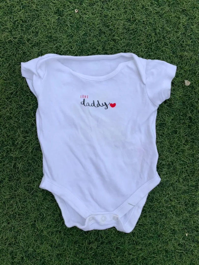 Love daddy baby bodysuit size 0-6months