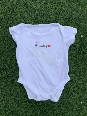 Love daddy baby bodysuit size 0-6months