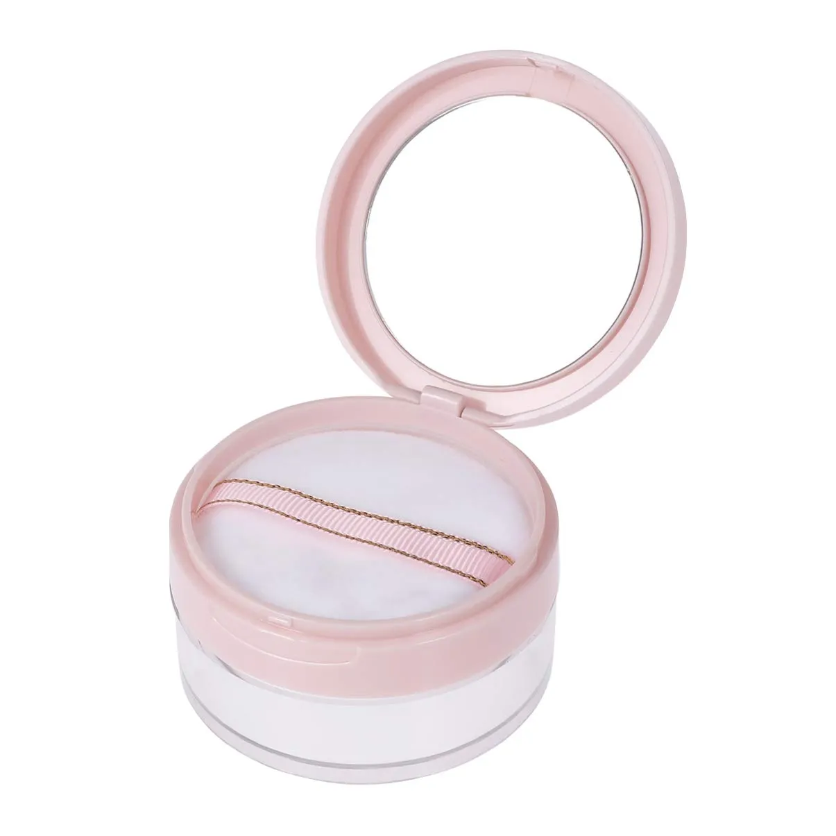 Lurrose Powder Case - Pink, Loose Powder Container - Matte Finish - New