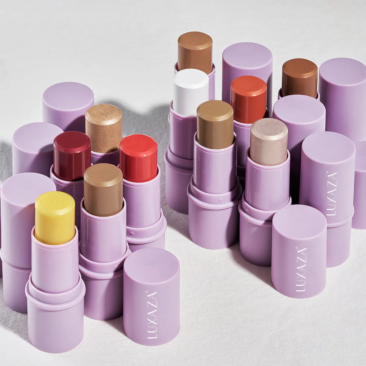 LUXAZA Multi Makeup Stick(4pcs) - Peach Set