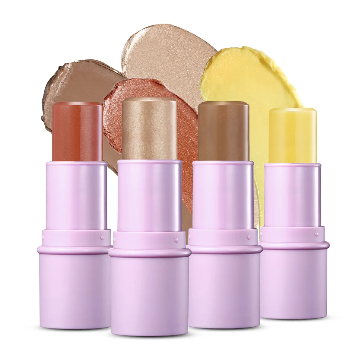 LUXAZA Multi Makeup Stick(4pcs) - Peach Set