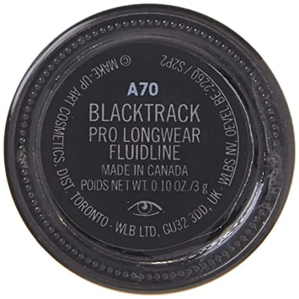 MAC Pro Longwear Fluidline Eye-Liner Gel Blacktrack 0.1 Ounces