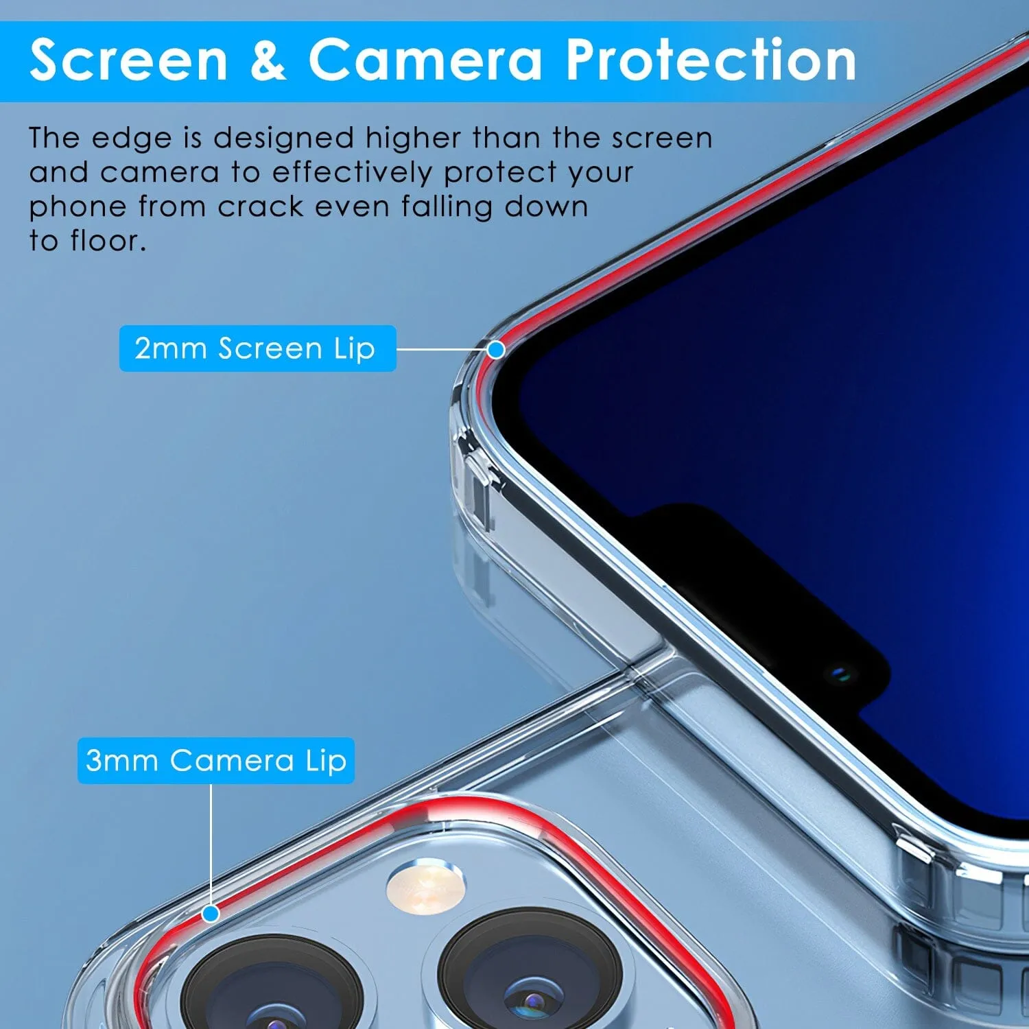 Magnetic Clear Phone Case Shockproof  Transparent Phone Cover