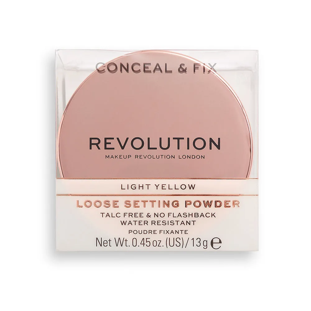 Makeup Revolution Conceal & Fix Setting Powder Light Yellow