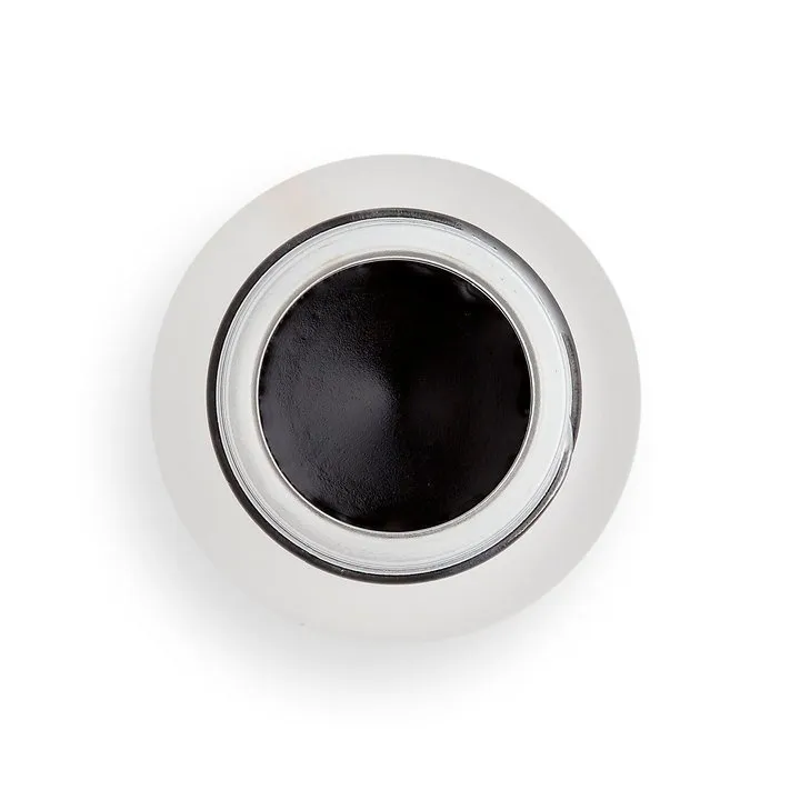 Makeup Revolution Gel Eyeliner Pot With Brush - Black