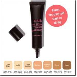 Mark. By Avon Super Conceal Full Coverage Concealer | Medium Dark