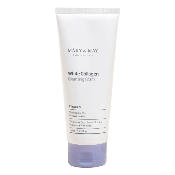 [MARY & MAY] White Collagen Cleansing Foam 150ml