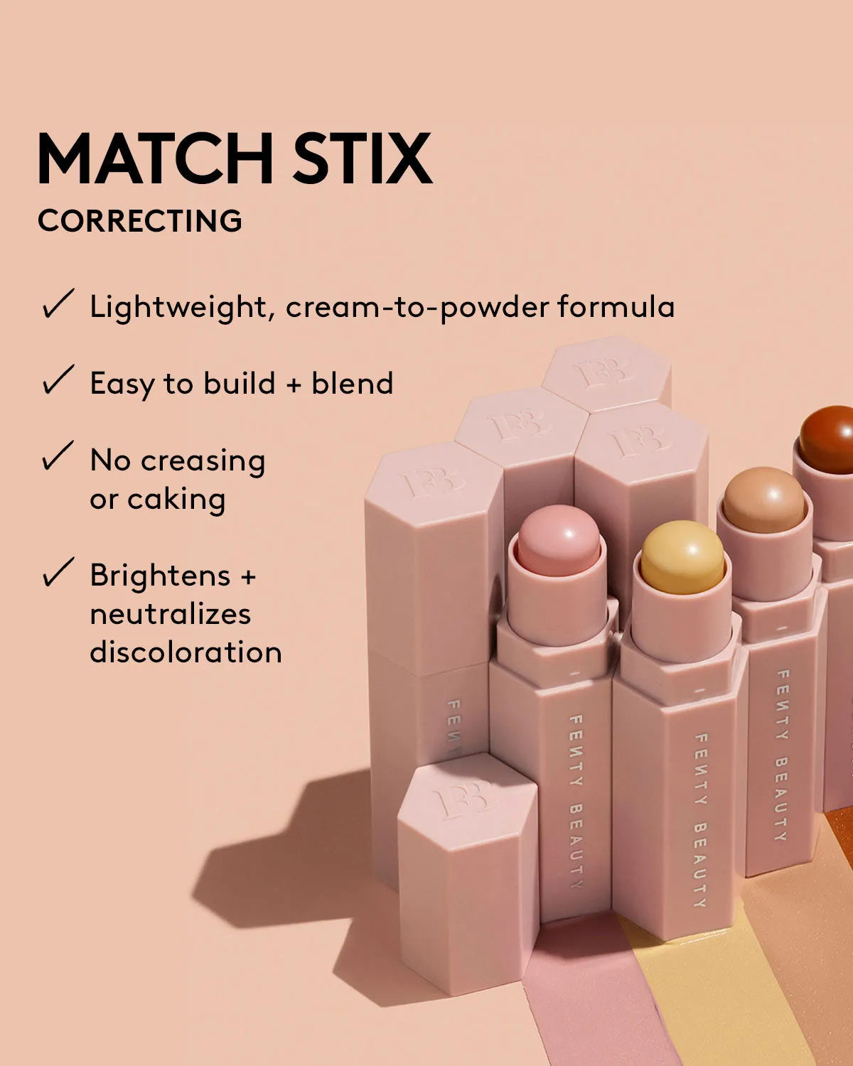 Match Stix Correcting Skinstick — Peach