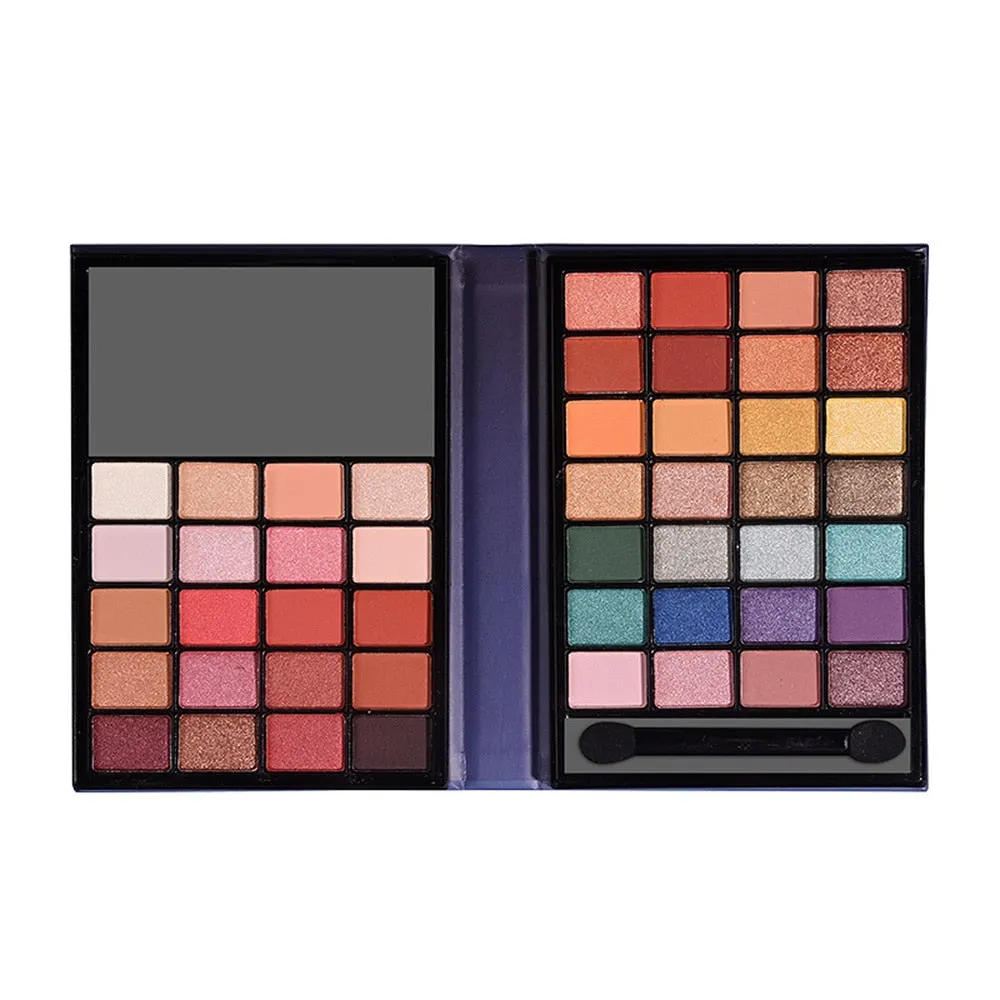 Matte Vegan Eye Eyeshadow Palette - 48 Colors Portable Small Eyeshadow Palette with Mirror