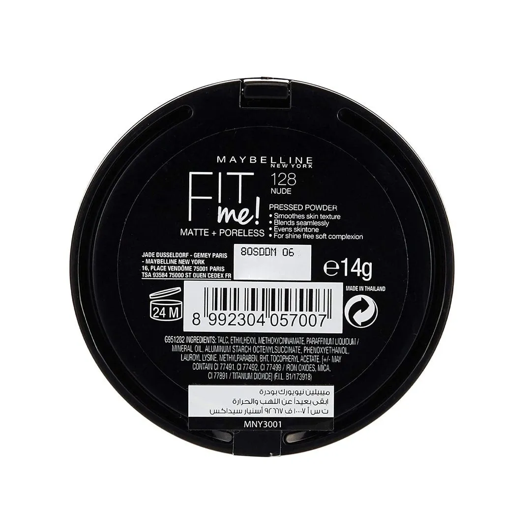 Maybelline Fit Me Matte  Poreless Powder 128