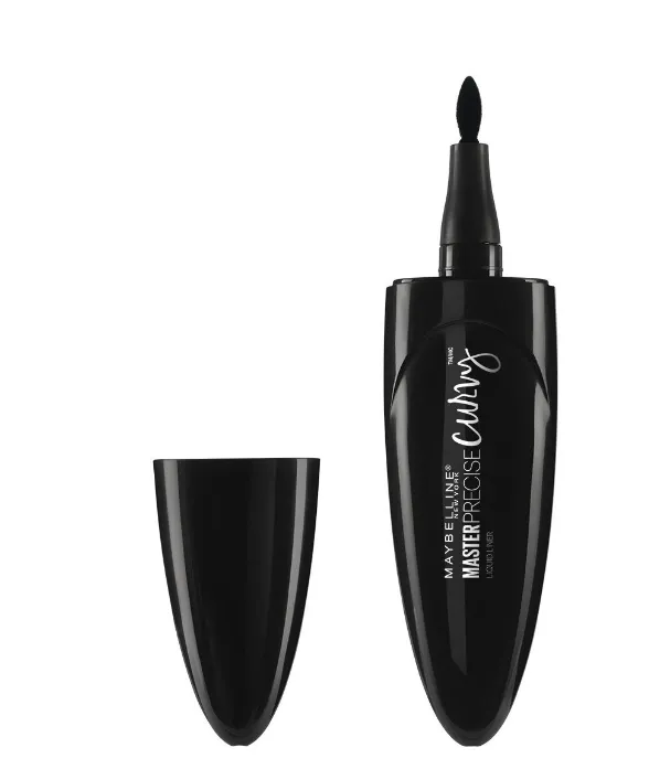 Maybelline New York Master Precise Curvy Liquid Eyeliner, Black, 0.01 oz.